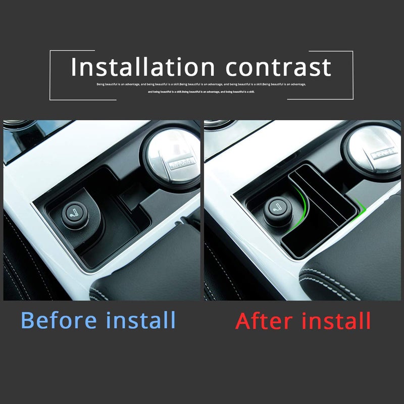 METYOUCAR Plastic Central Console Storage Box Cup Holder Accessory for Land Rover Range Rover Velar 2017 2018 2019 2020 2021 - Image 4